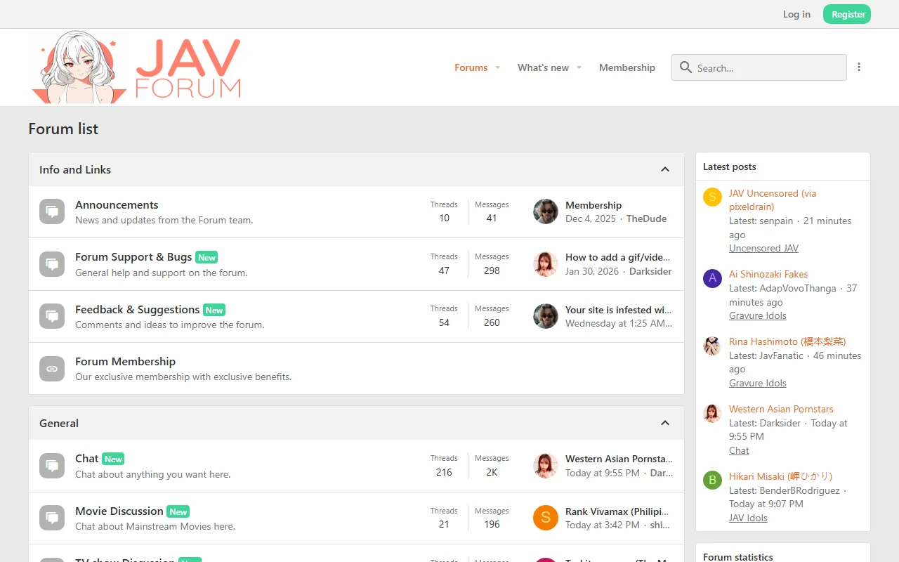 Screenshot of Javforum